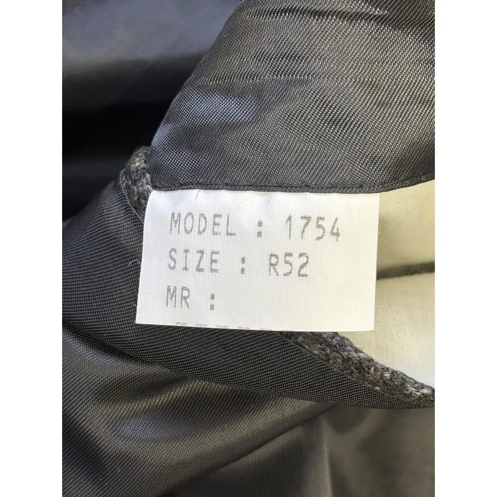 Joseph & Feiss Blazer Mens 52 Gray Wool Check Tweed Sport Coat Jacket Lined